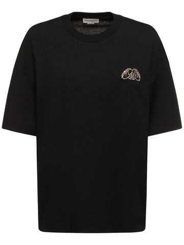 alexander mcqueen cotton t-shirt in black