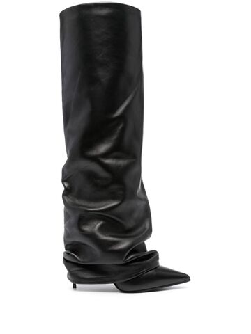 le silla andy 120mm leather boots - black