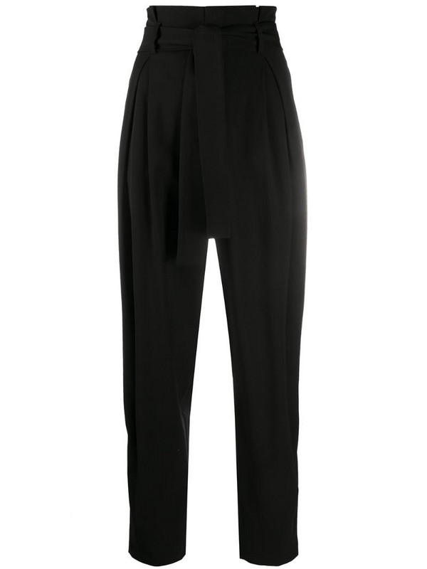RedValentino pleat-detail tapered trousers in black