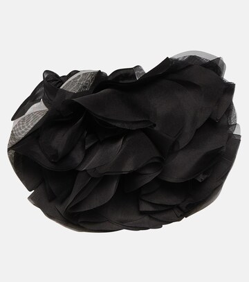 nina ricci organza flower silk choker in black
