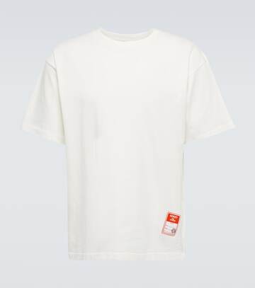 kenzo logo cotton jersey t-shirt in white