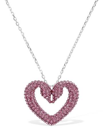 Una Swarovski Collar Necklace in pink / silver