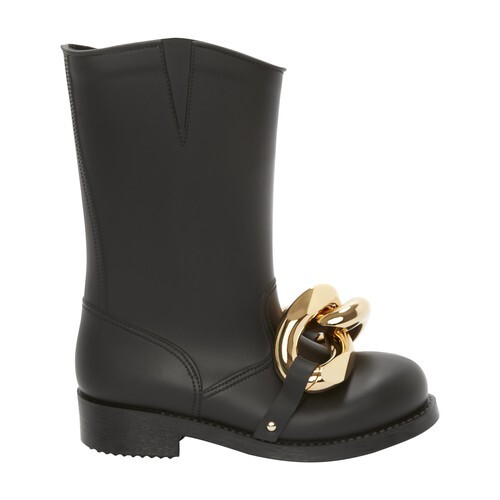 Jw Anderson High chain rubber boots in black