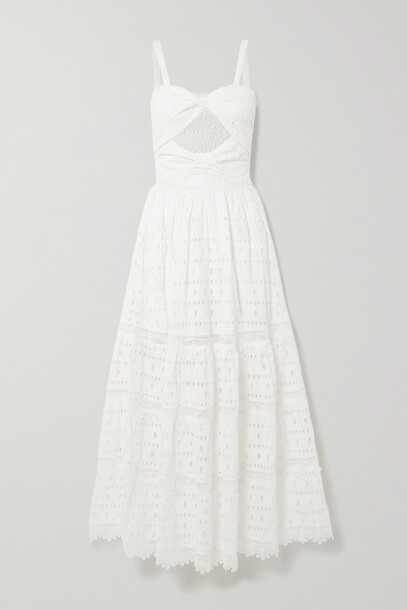 WAIMARI - + Net Sustain Rosie Cutout Broderie Anglaise Cotton-voile Maxi Dress - White