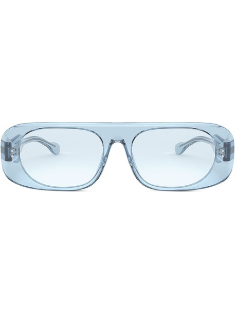 Burberry Eyewear transparent rectangular-frame sunglasses in blue