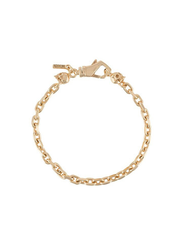 Emanuele Bicocchi skull chain-link bracelet in gold