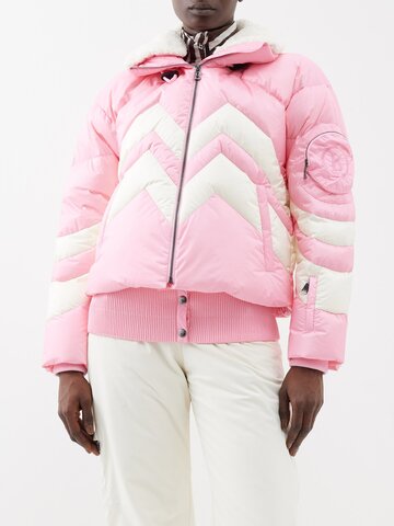 bogner - valea quilted down ski jacket - womens - pink
