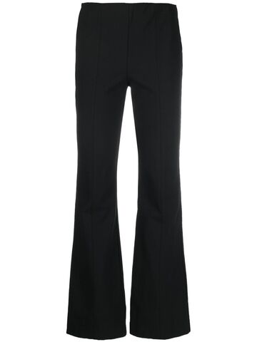 rag & bone flared-leg high-waisted trousers - black