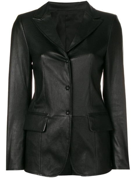 Sylvie Schimmel Lord press stud fitted jacket in black