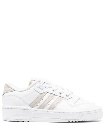 adidas rivalry low-top leather sneakers - white