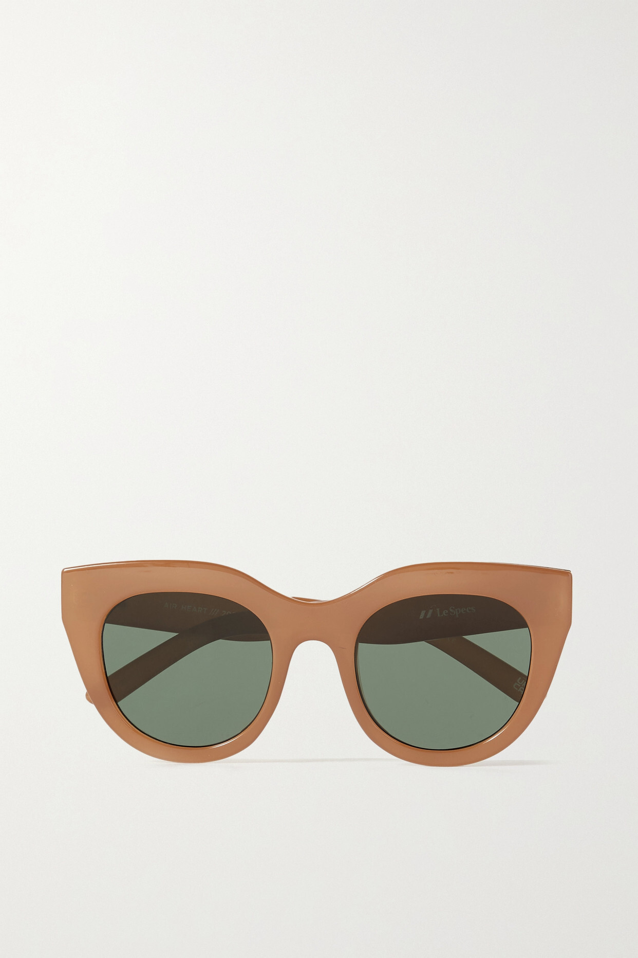 Le Specs - Air Heart Cat-eye Acetate And Gold-tone Sunglasses - Brown