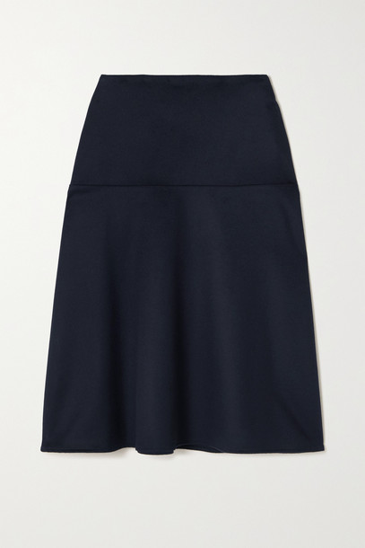 Officine Générale - Savana Wool-felt Skirt - Blue