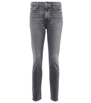 Citizens of Humanity High-rise skinny jeans in grey