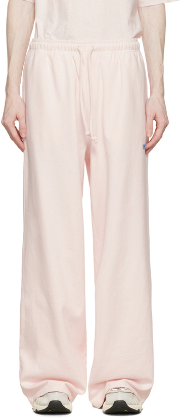 acne studios pink relaxed-fit lounge pants