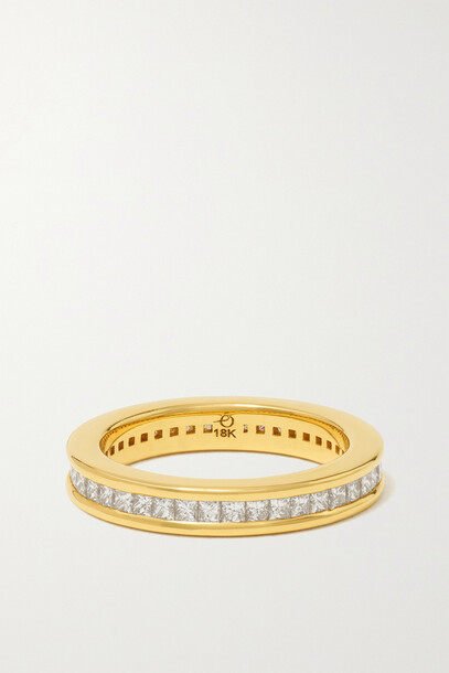 Octavia Elizabeth - + Net Sustain Ivy 18-karat Recycled Gold Diamond Eternity Ring - 6