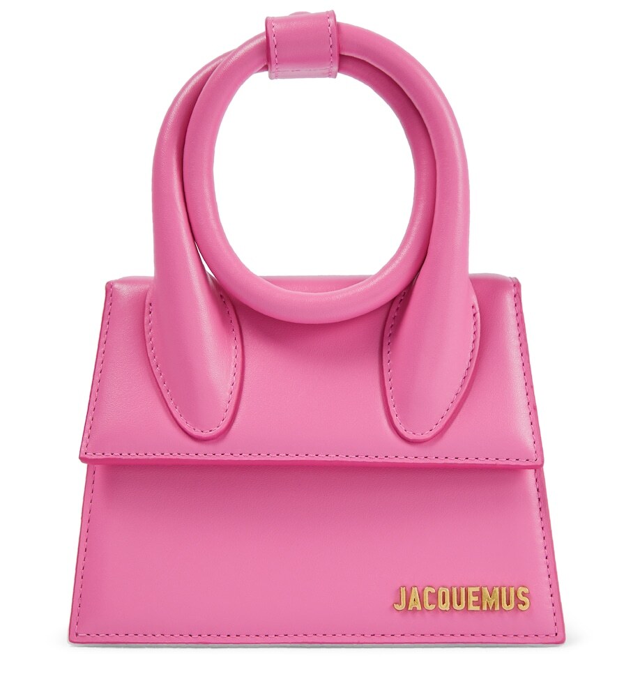 Jacquemus Le Chiquito Noeud leather tote in pink
