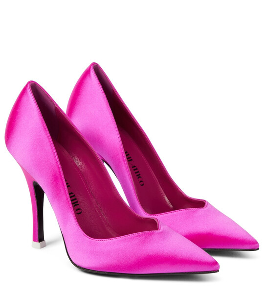 The Attico Ruby satin pumps in pink