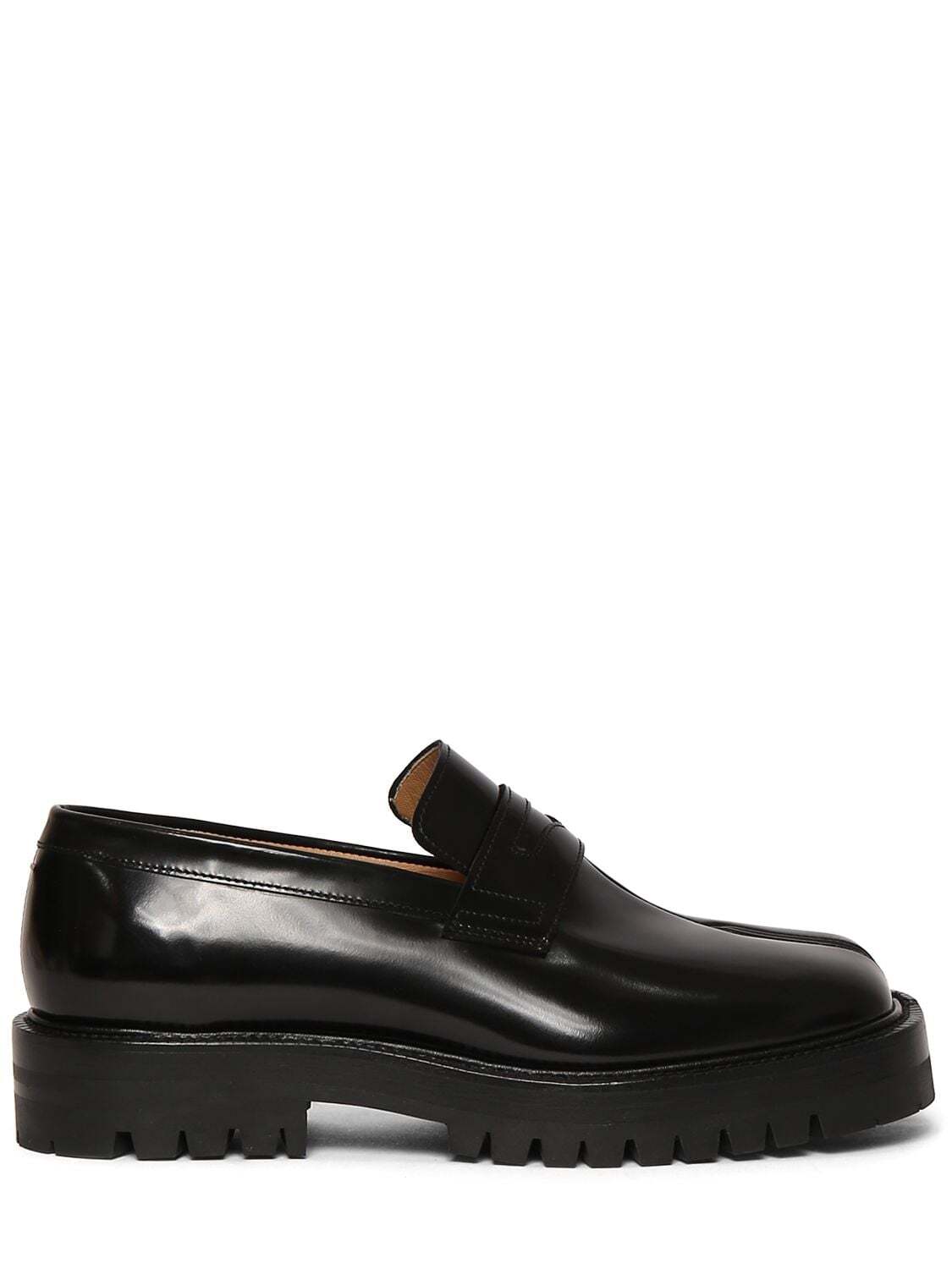 MAISON MARGIELA 30mm Leather Loafers in black