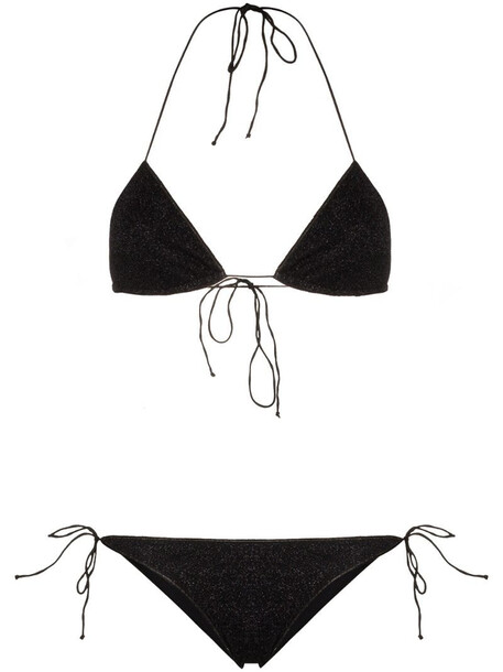 Oséree Lumière triangle bikini set in black