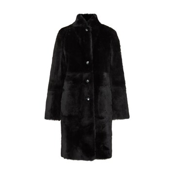 Joseph Britanny coat in sheepskin in black