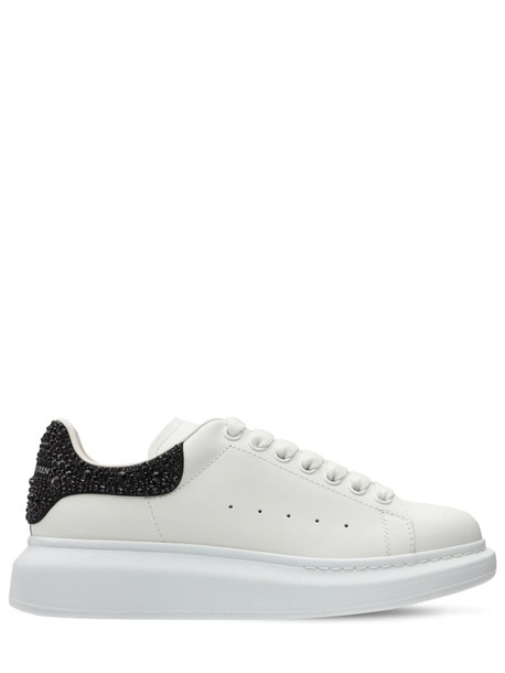 ALEXANDER MCQUEEN 45mm Leather Sneakers in black / white