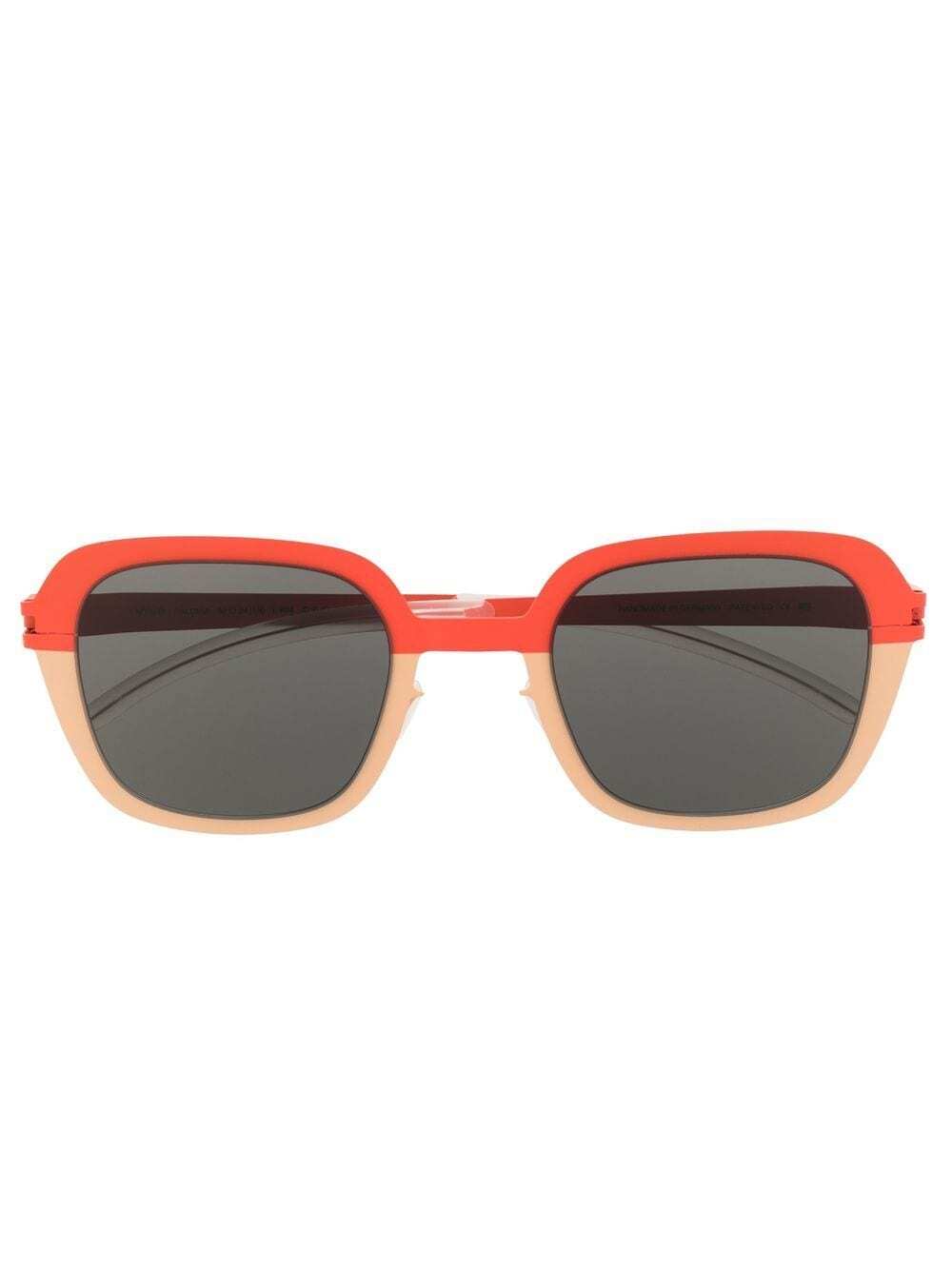 Mykita two-tone round-frame sunglasses - Orange