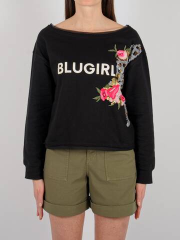 Blugirl Cotton Sweatshirt in nero