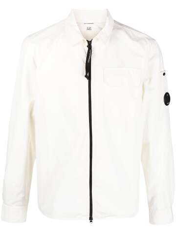 c.p. company chest-pocket shirt jacket - white