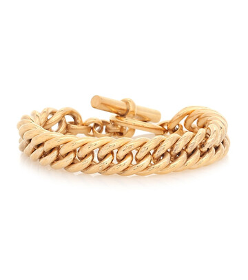 Tilly Sveaas Large 23.5kt gold-plated curb chain bracelet