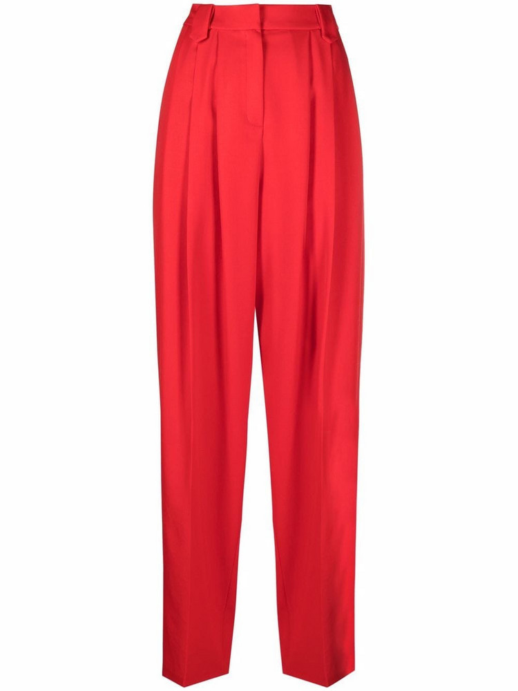 Magda Butrym tapered tailored trousers in red
