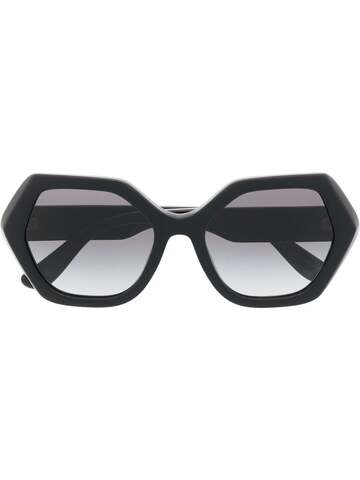 dolce & gabbana eyewear geometric-frame sunglasses - black