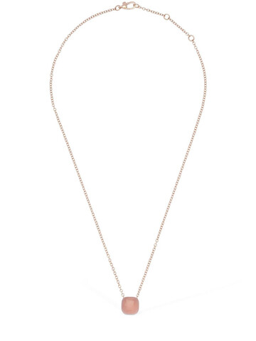 POMELLATO Nudo 18kt Necklace W/ Quartz & Calcedony in gold / pink