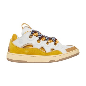 Lanvin Curb sneakers in white / yellow