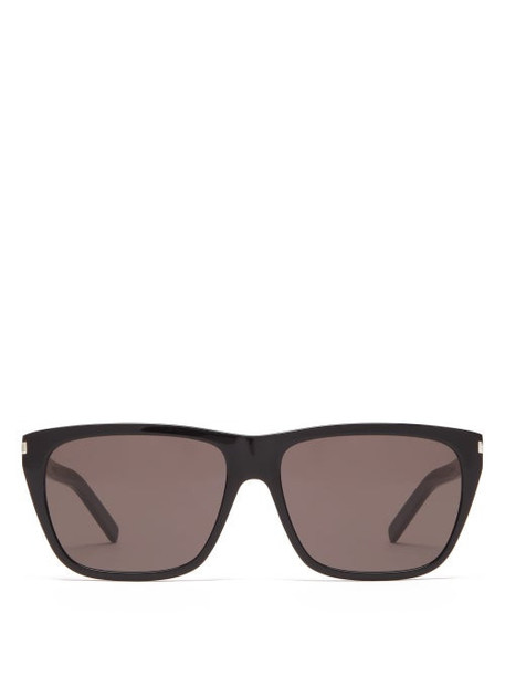 Saint Laurent - Square Acetate Sunglasses - Womens - Black