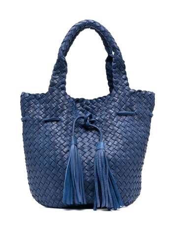 P.A.R.O.S.H. P.A.R.O.S.H. woven leather bucket bag - Blue