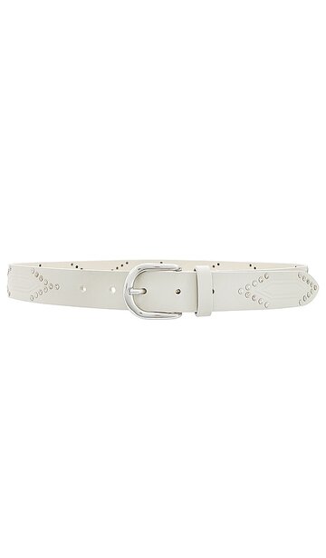isabel marant telly belt in ivory in silver