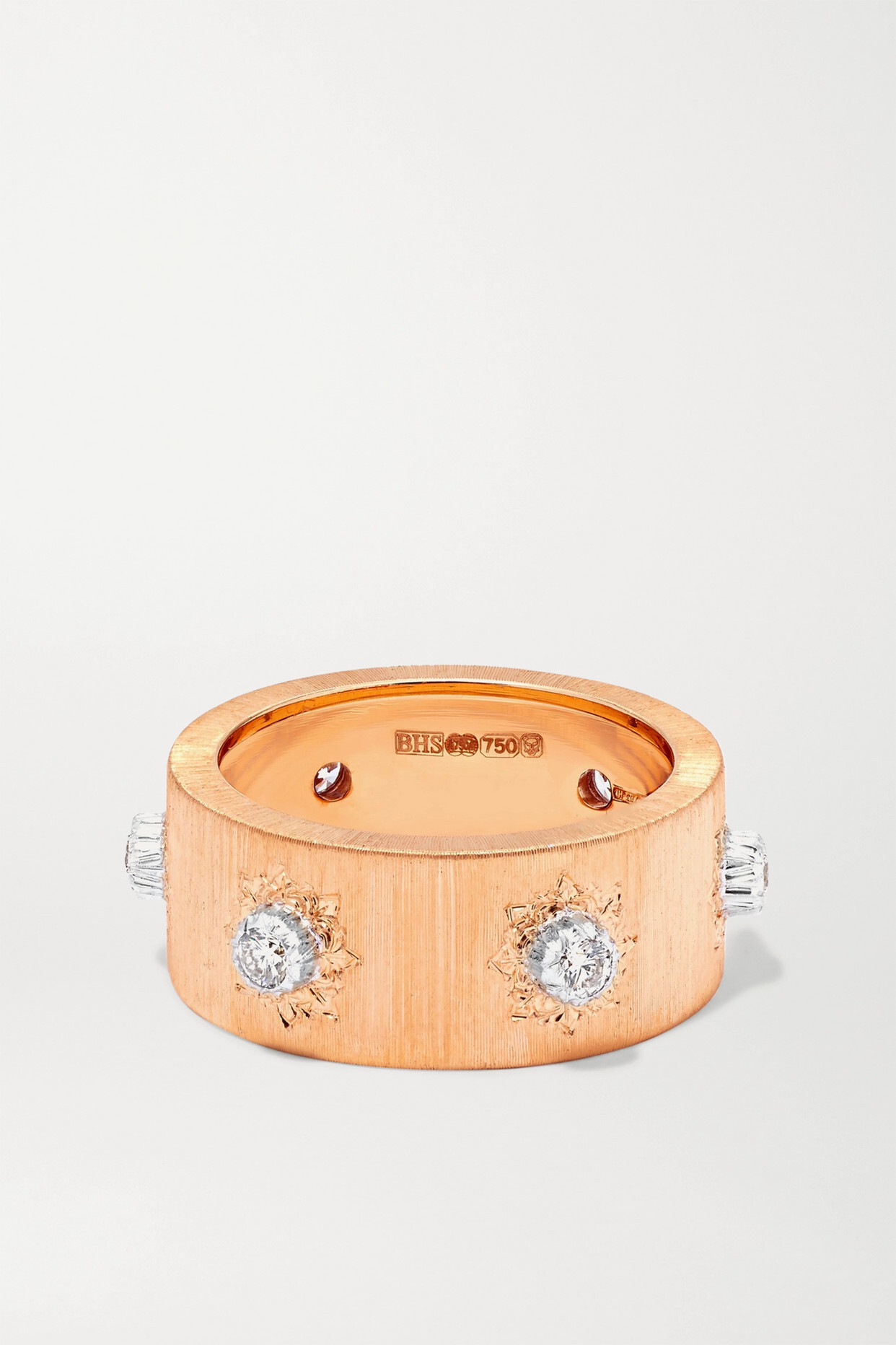 Buccellati - Macri 18-karat Pink And White Gold Diamond Ring - Rose gold