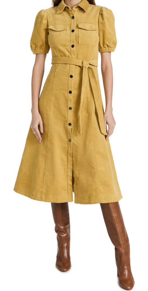 LIKELY Linsley Dress in yellow