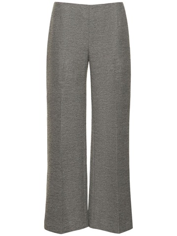 TOTEME Wide Wool Blend Pants in grey
