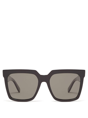 celine eyewear - oversized square acetate sunglasses - womens - black