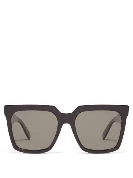 Celine Eyewear - Oversized Square Acetate Sunglasses - Womens - Black