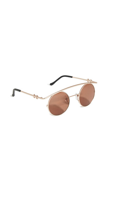 Karen Wazen Retro's XL Sunglasses in brown