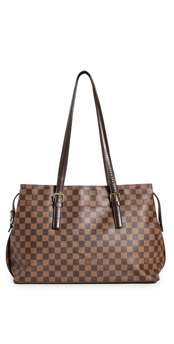 What Goes Around Comes Around Louis Vuitton Damier Ebe Chelsea Bag in brown