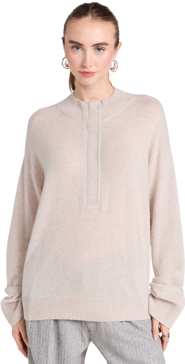 le kasha croatia cashmere sweater light beige one size