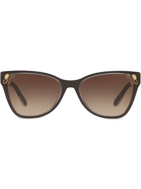 Bvlgari Top Transparent cat-eye sunglasses in brown
