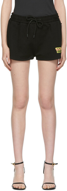 Versace Black Neon Branded Shorts