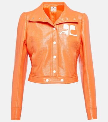 Courreges Re-Edition vinyl jacket in orange