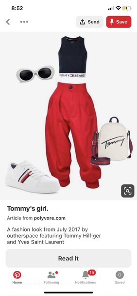 tommy hilfiger 90s outfit