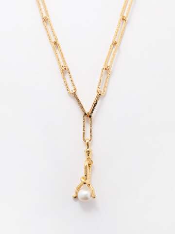alighieri - the celestial raindrop 24kt gold-plated necklace - womens - gold multi