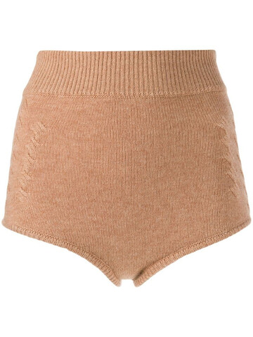 Cashmere In Love ribbed Mimie shorts in neutrals